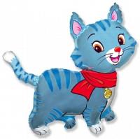 Шар Фигура, Любимый котенок, Синий
