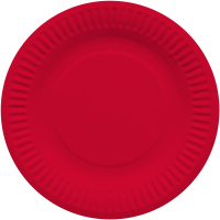 Тарелки (7''/18 см) Красный, 6 шт.
