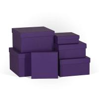 Набор подарочных коробок 6 в 1 Фиолетовый